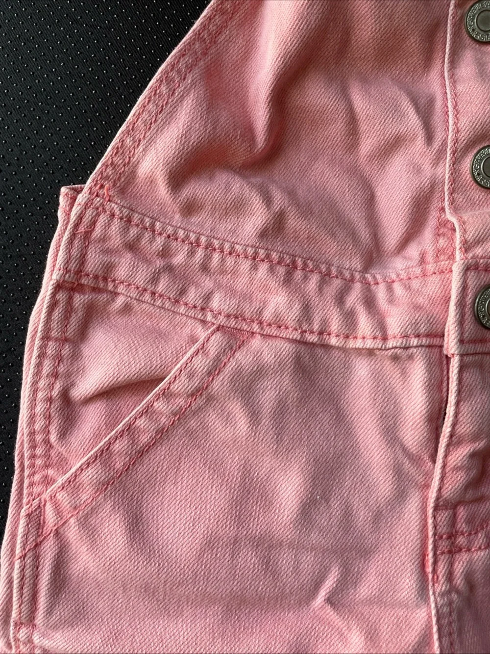 GAP Pink Denim Short Overalls for Kids